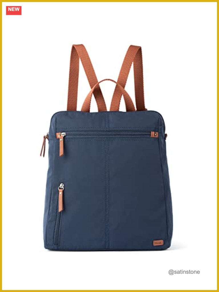 Recycled Nylon Backpack With Laptop Compartment, Adjustable Strap